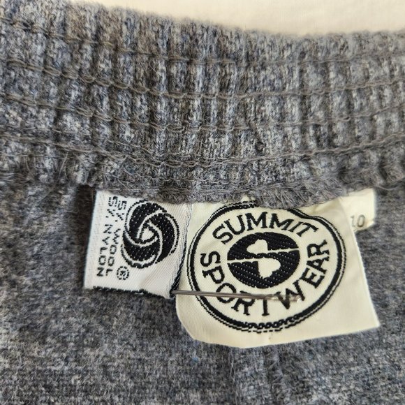 Vintage SUMMIT SPORTWEAR Minimalist Academia Wool Blend Gray Midi Skirt Size 10. - Picture 12 of 16